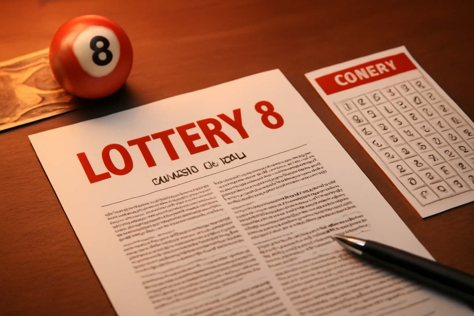 Visual representation of Lottery 8 Guides with emphasis on information and support.