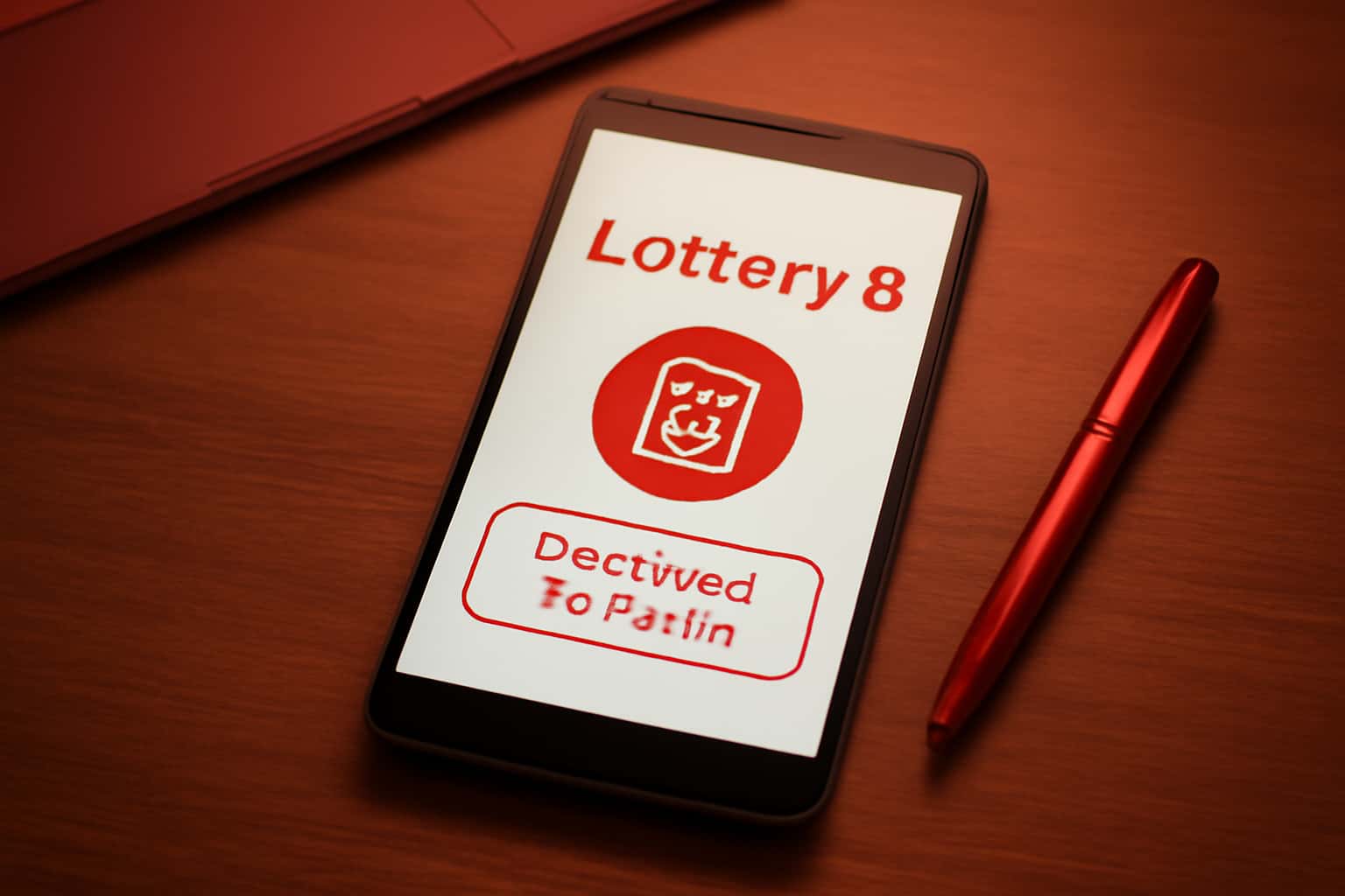 Informational image about downloading Lottery 8 for Android.
