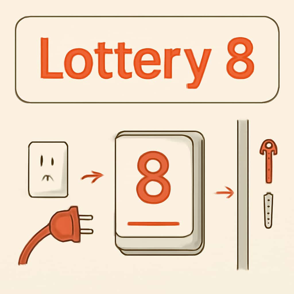 Diagram illustrating the installation steps for Lottery 8.