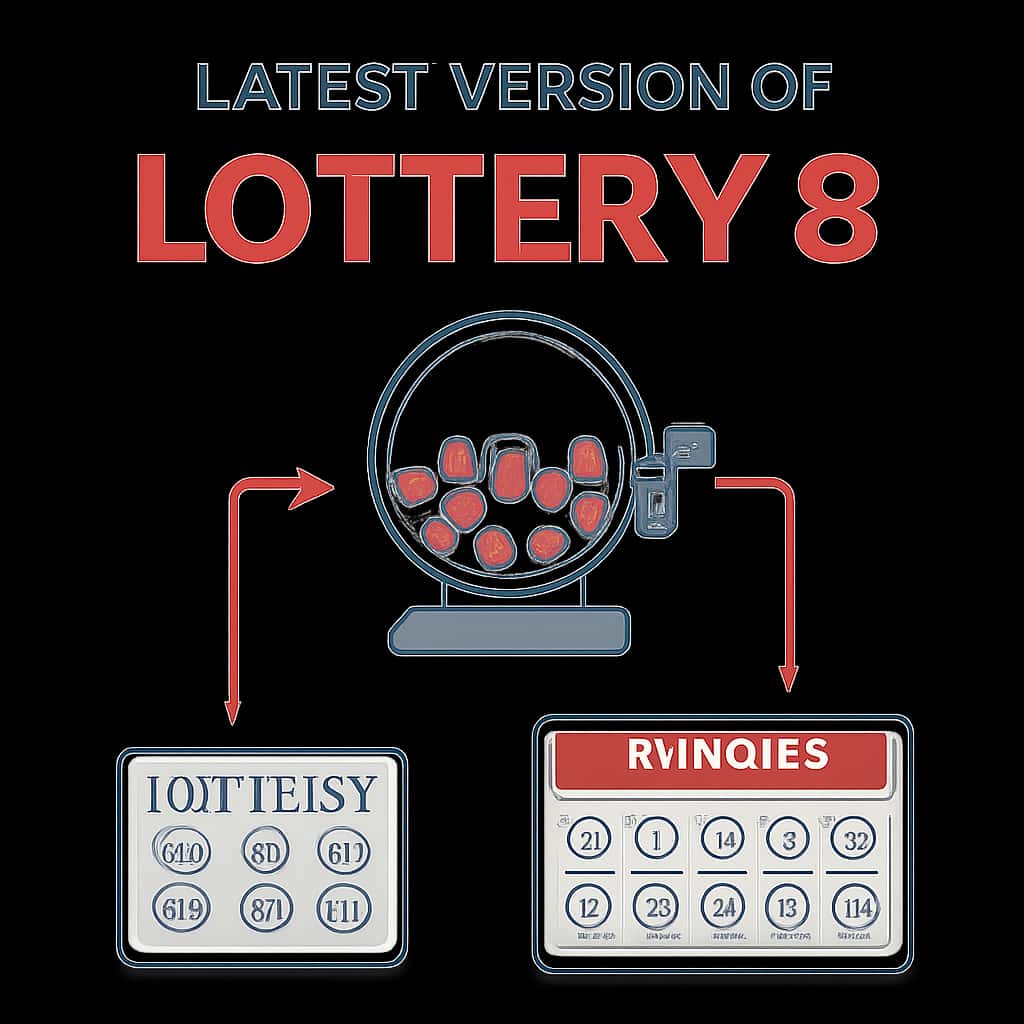 Illustration detailing the Latest Version of Lottery 8 functionalities.
