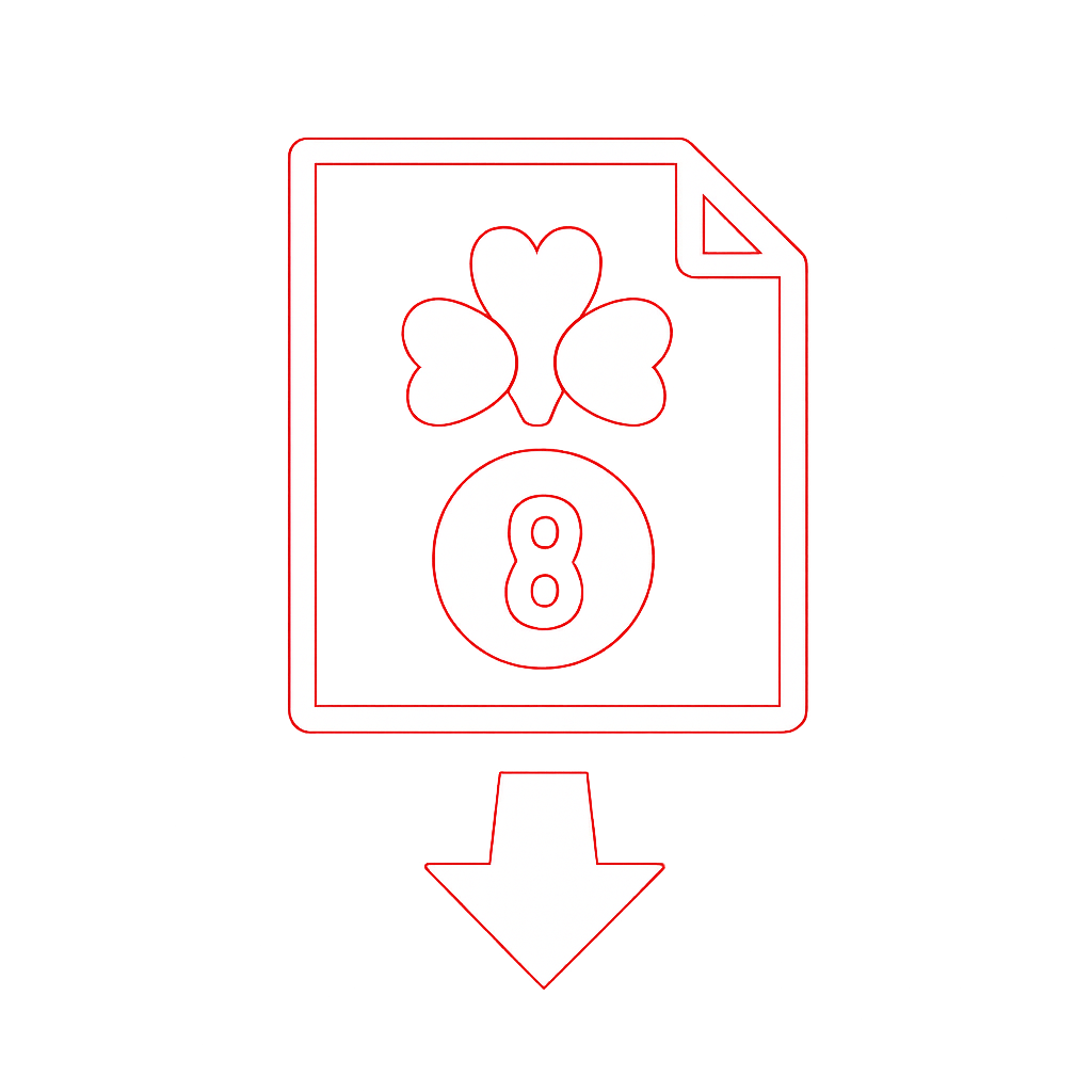 Diagram illustrating the installation steps for Lottery 8.