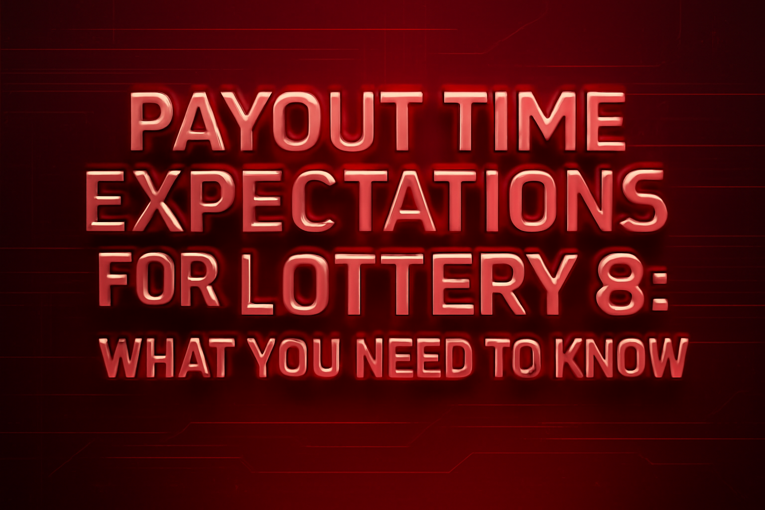 Informational scene about hosting options for Lottery 8