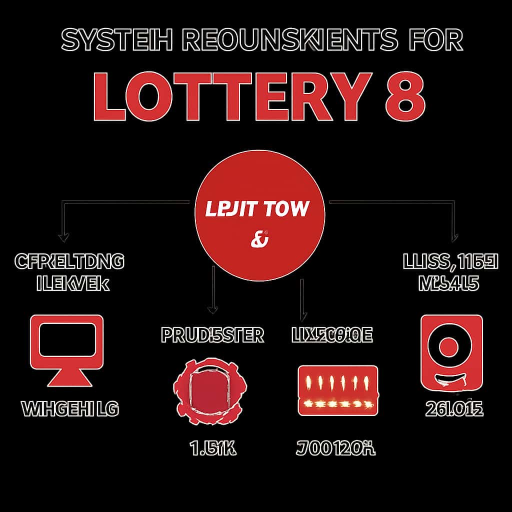 Diagram explaining system requirements for Lottery 8