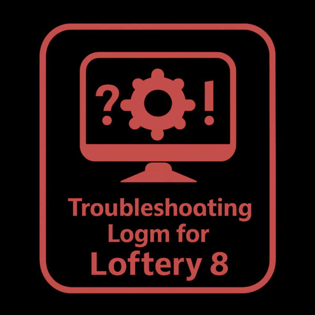 Icon representing support for Lottery 8 login issues.